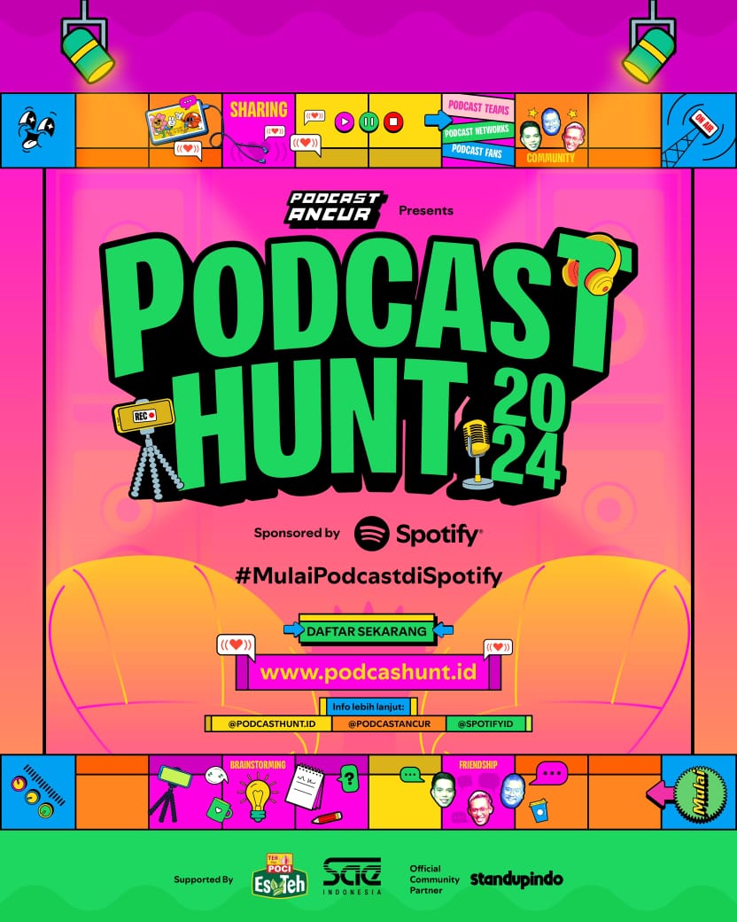 Pendaftaran kompetisi Podcast Hunt 2024